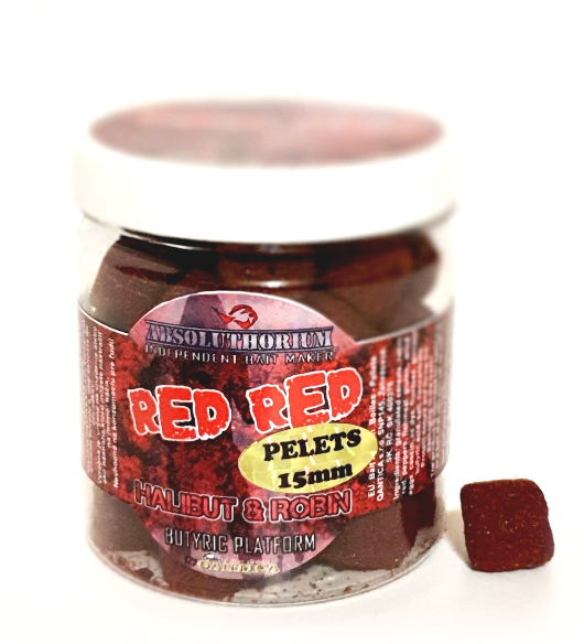 Pelety 150g Absoluthorium Red Red halibut robin 15mm Pelety 150g Absoluthorium Red Red halibut robin 15mm