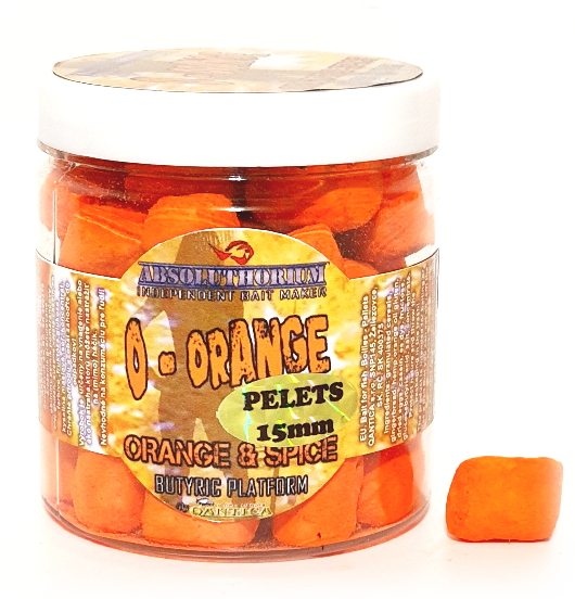 Pelety 150g Absoluthorium O Orange spice 15mm Pelety 150g Absoluthorium O Orange spice 15mm