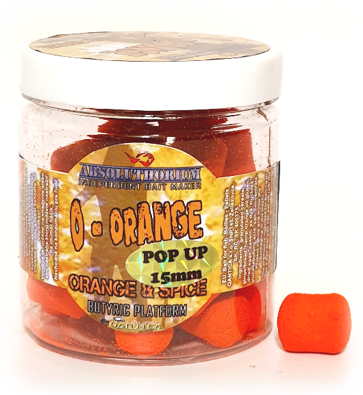 Pop Up 80g Absoluthorium O Orange spice 15mm Pop Up 80g Absoluthorium O Orange spice 15mm