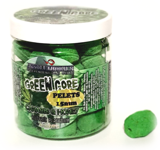 Pelety 150g Absoluthorium Green core Canabis honey 15mmPelety 150g 80g Green core Canabis honey 15mm
