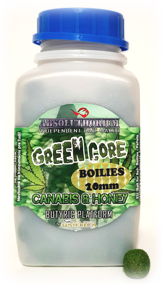 Boilies 1kg Absoluthorium Green core Canabis honey 20mm